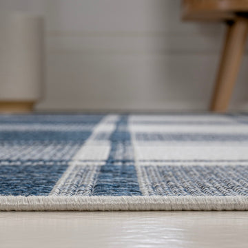 Sabine Traditional Farmhouse Bold Gingham Area Rug